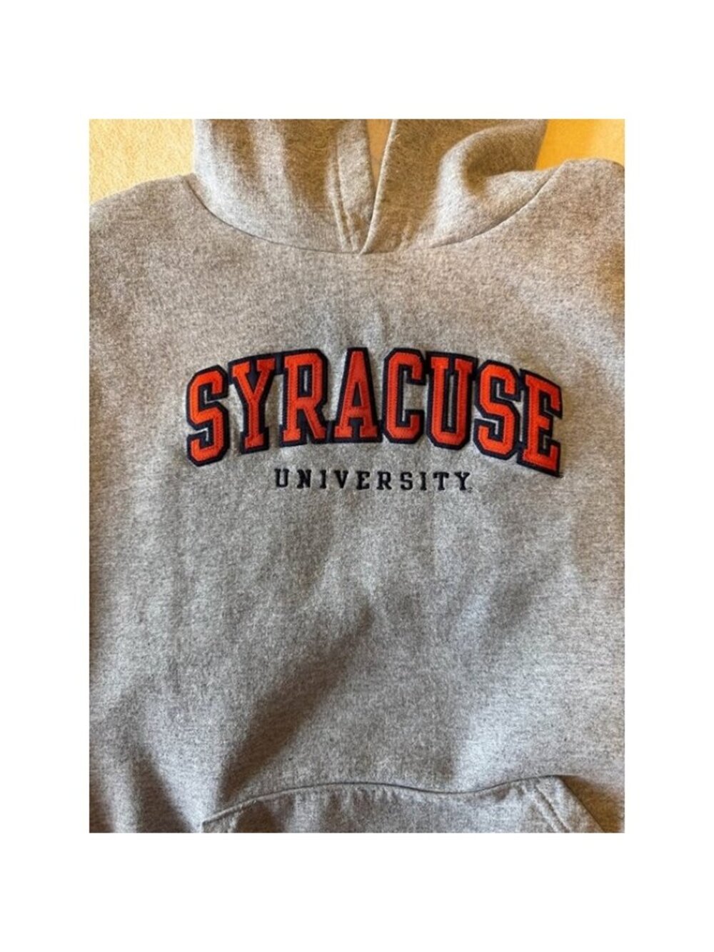 Syracuse University Champion Hoodie Sweatshirt - EUC